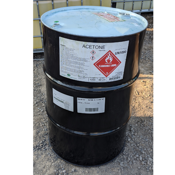 Acetone 55 gallon drum – West Elk Supply